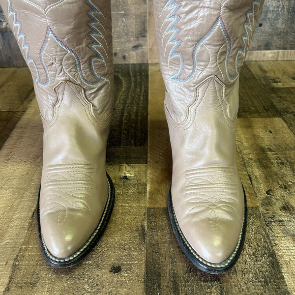 Nocona Vintage Tall 16'' Western Cowboy Riding Boots Womens 8 C