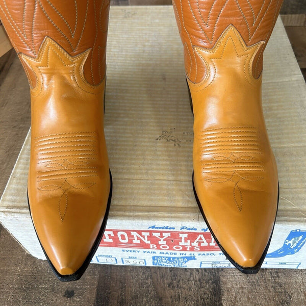 Tony Lama Vintage Gold Label Cowboy Boots Womens 5.5 C