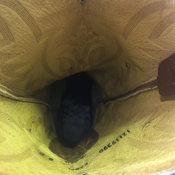 Tony Lama Vtg Full Quill Ostrich Wingtip Cowboy Boots Mens 9 D