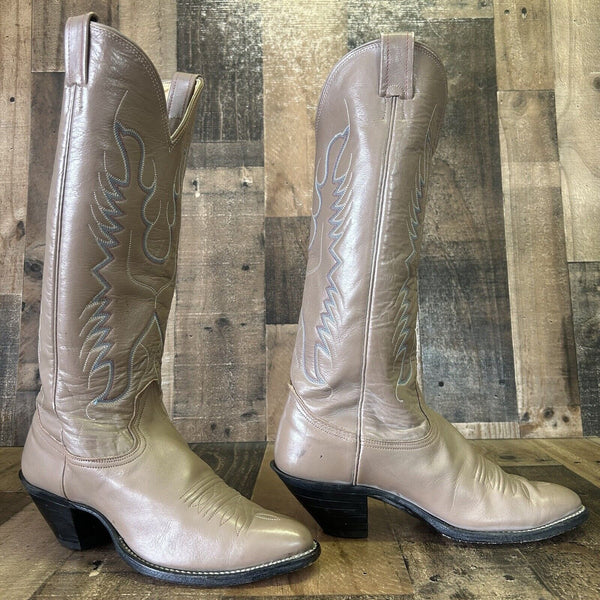 Nocona Vintage Tall 16'' Western Cowboy Riding Boots Womens 8 C