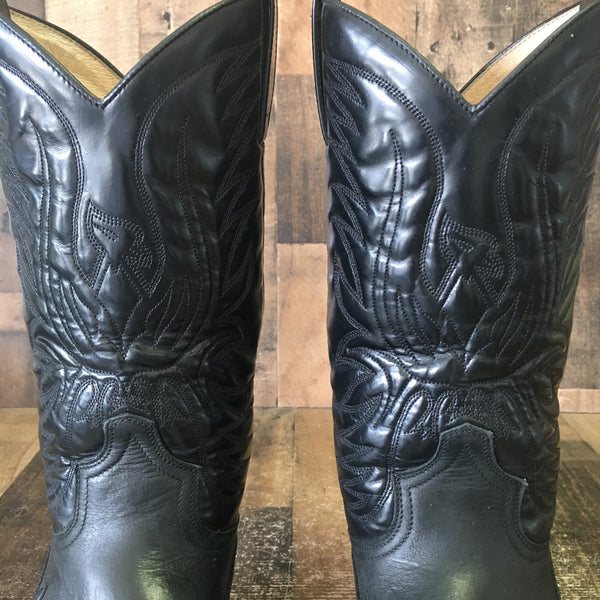 Sendra 3241 Pointed Toe Classic Black Cowboy Boots Mens 9