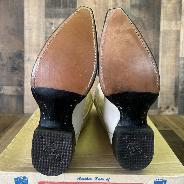 Tony Lama Vintage Lizard Wingtip Gold Label Cowboy Boots Womens 5 B