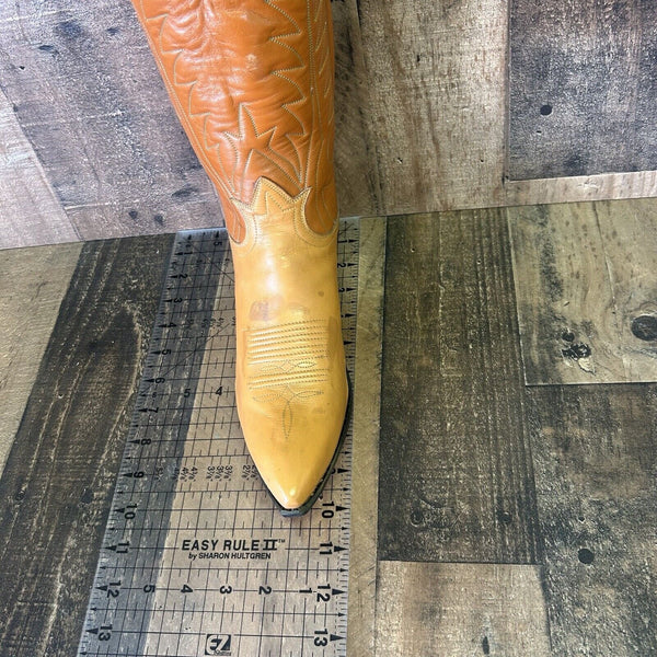 Tony Lama Vintage Gold Label Cowboy Boots Womens 7 C