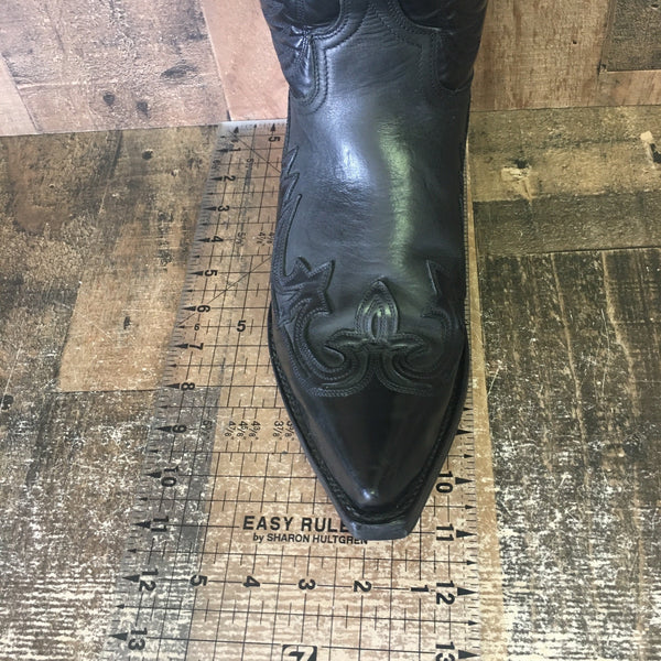 Sendra 3241 Pointed Toe Classic Black Cowboy Boots Mens 9