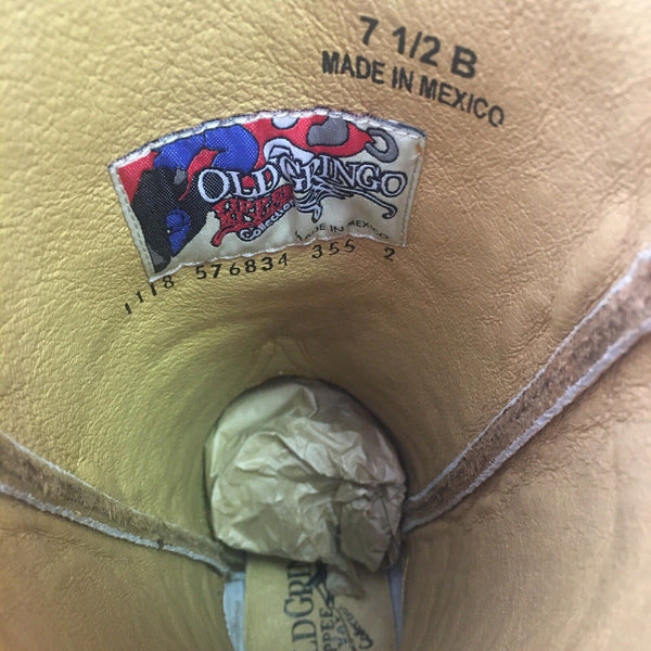 Old Gringo YL355-2 Yippee Kiyay Troy 13” Cowboy Boots Womens 7.5 B