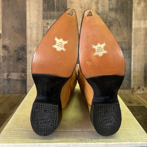 Tony Lama Vintage Gold Label Cowboy Boots Womens 7 C