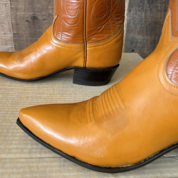 Tony Lama Vintage Gold Label Cowboy Boots Womens 5.5 C