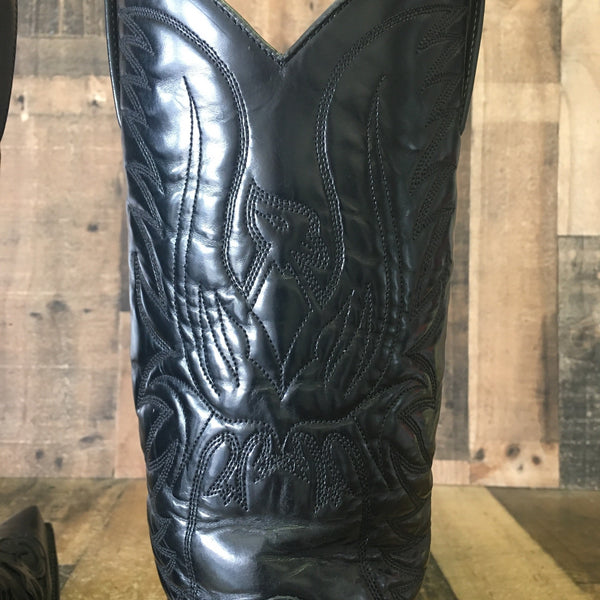 Sendra 3241 Pointed Toe Classic Black Cowboy Boots Mens 9