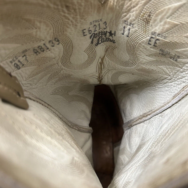 Tony Lama Vintage Full Quill Ostrich Cowboy Boots Mens 11 EE