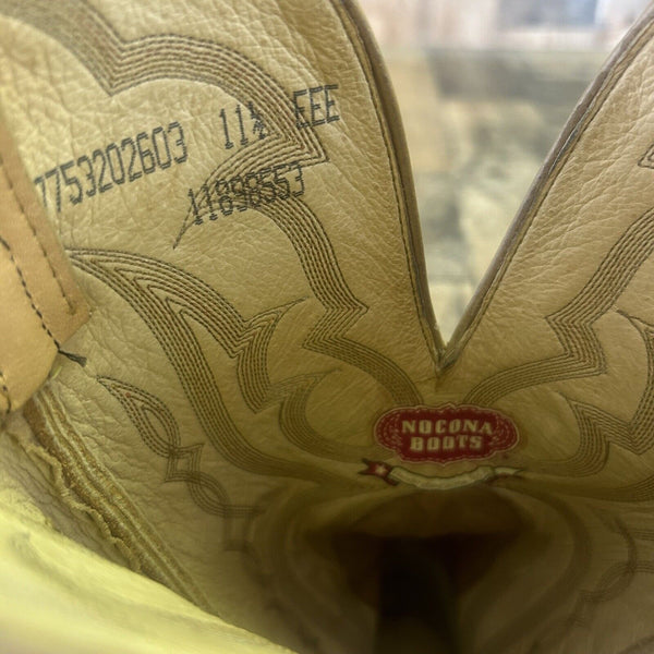 Nocona Round Toe Extra Wide Cowboy Boots Mens 11.5 EEE