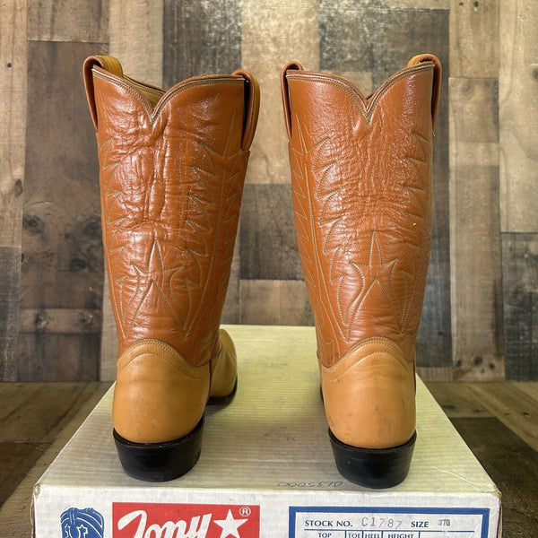 Tony Lama Vintage Gold Label Cowboy Boots Womens 7 C