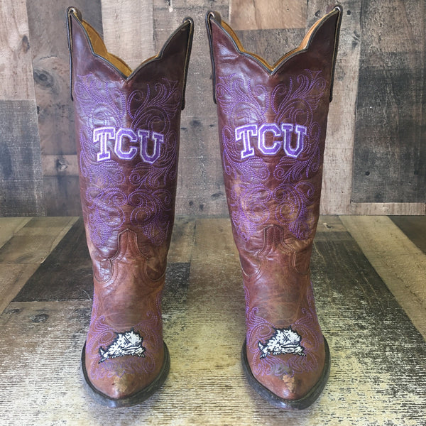 Old Gringo TCU Gameday Cowboy Boots Womens 7 B