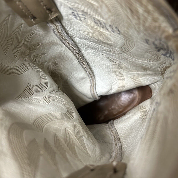 Tony Lama Vintage Full Quill Ostrich Cowboy Boots Mens 11 EE