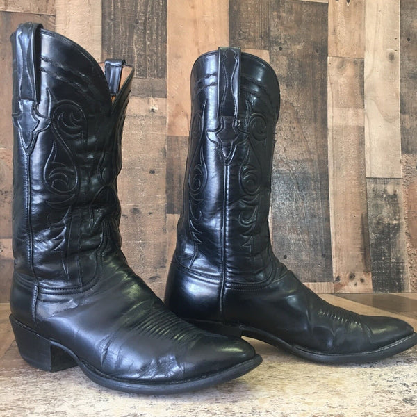 Lucchese Classics Handmade G983664 Black Cowboy Boots Mens 10 D