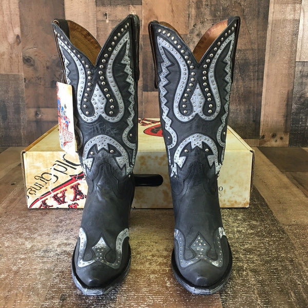 Old Gringo YL381-1 Yippee Kiyay Winston 13" Studded Cowboy Boots Womens 7 B