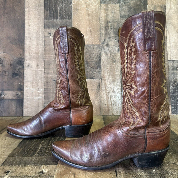 Lucchese N1547 Mad Dog 1883 Snip Toe Cowboy Boots Mens 8.5 D