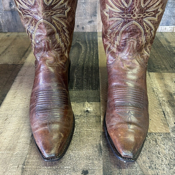 Lucchese N1547 Mad Dog 1883 Snip Toe Cowboy Boots Mens 8.5 D