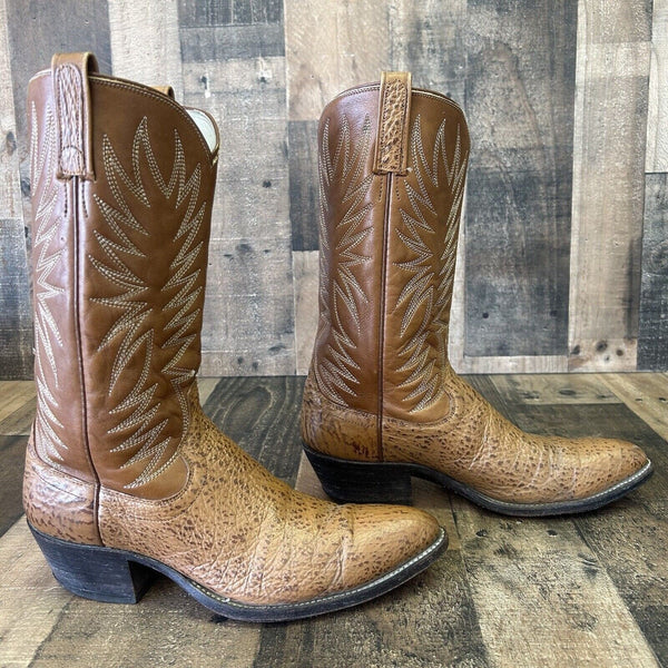 Dan Post Vintage Leather Cowboy Boots Womens 10 B