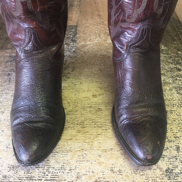 Lucchese P007424 Vintage Smooth Ostrich Cowboy Boots Womens 5.5 C