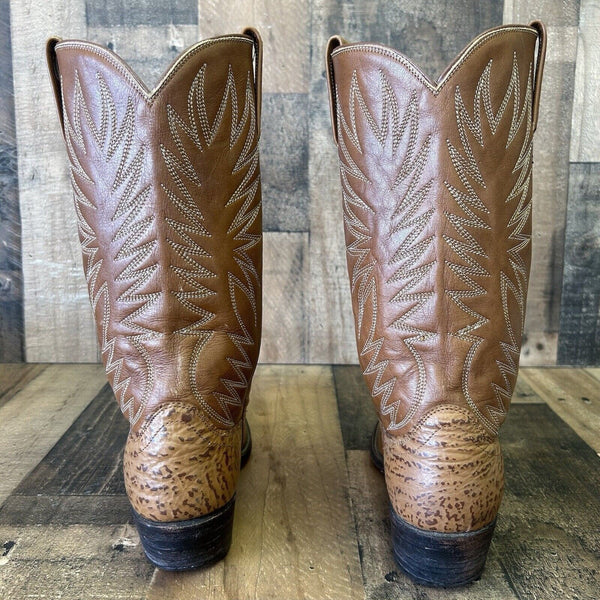 Dan Post Vintage Leather Cowboy Boots Womens 10 B