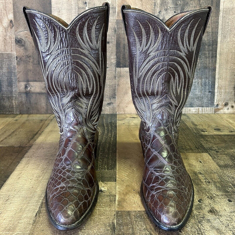 Nocona Vintage Alligator Cowboy Boots Mens 10.5 D