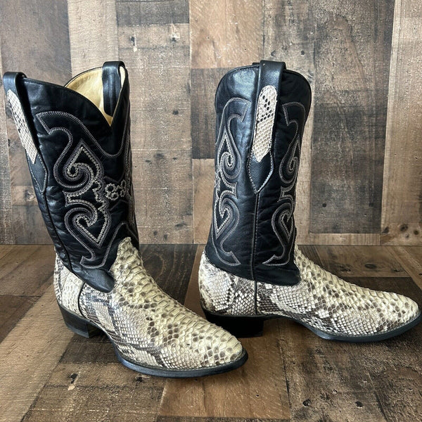 Corral Snakeskin Cowboy Boots Mens 8.5 D