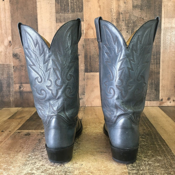 Dan Post 2113R Extra Wide Gray Cowboy Boots Mens 11.5 EW