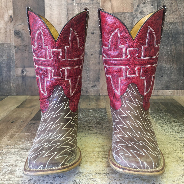 Tin Haul Lightning Lucy Square Toe Cowboy Boots Mens 8.5 D