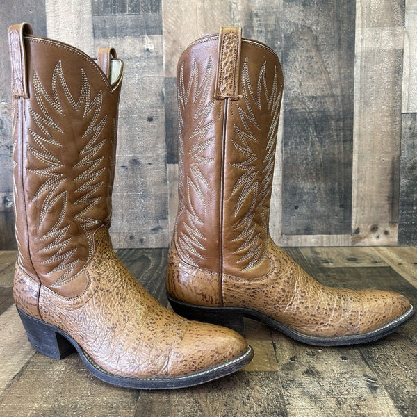 Dan Post Vintage Leather Cowboy Boots Womens 10 B