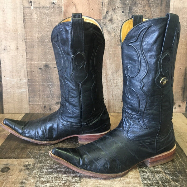 Los Altos Eel Pointed Toe Cowboy Boots Mens 9.5 EE