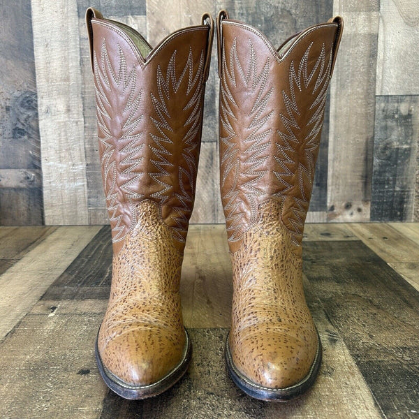 Dan Post Vintage Leather Cowboy Boots Womens 10 B