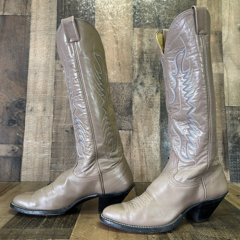 Nocona Vintage Tall 16'' Western Cowboy Riding Boots Womens 8 C