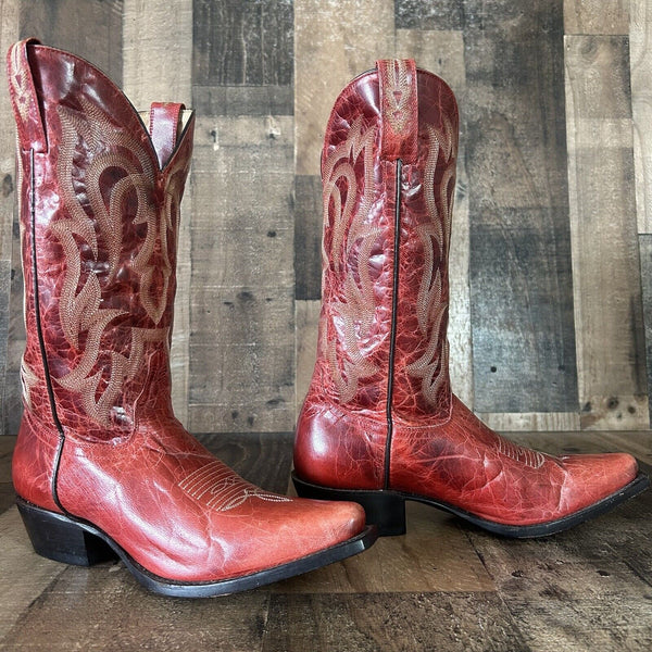 Shyanne Lucille Red Cowboy Boots Womens 7 B