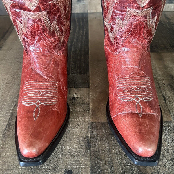 Shyanne Lucille Red Cowboy Boots Womens 7 B