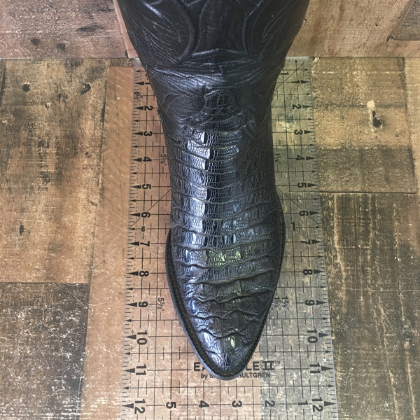 Lucchese L655304 Vtg Lizard Cowboy Boots Mens 8 D