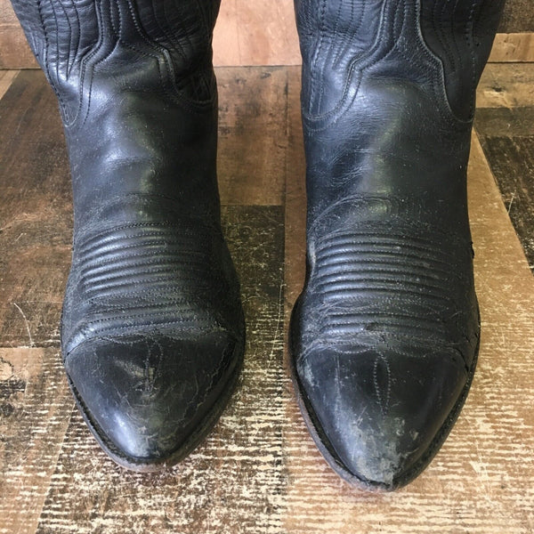 Lucchese P021924 Vintage Classic Black Cowboy Boots Mens 8 D