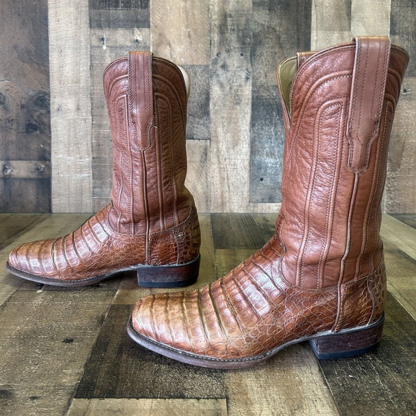 Tecovas Clayton Caiman Square Toe Cowboy Boots Mens 8.5 D