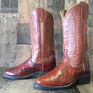 Tony Lama Vintage Eel Gold Label Good Year Sole Cowboy Boots Mens 8 D