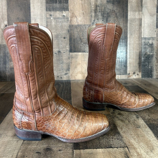 Tecovas Clayton Caiman Square Toe Cowboy Boots Mens 8.5 D