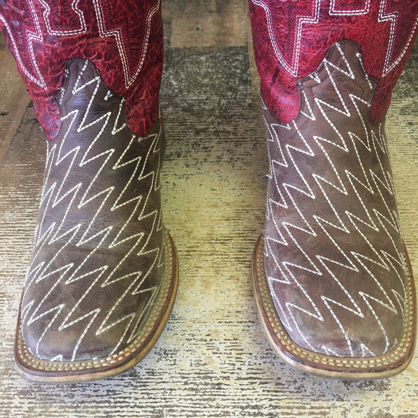 Tin Haul Lightning Lucy Square Toe Cowboy Boots Mens 8.5 D