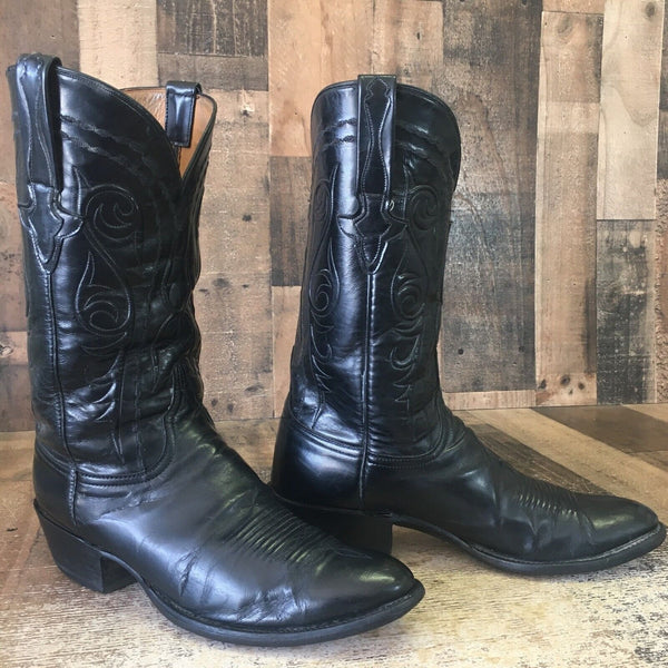 Lucchese Classics Handmade G983664 Black Cowboy Boots Mens 10 D