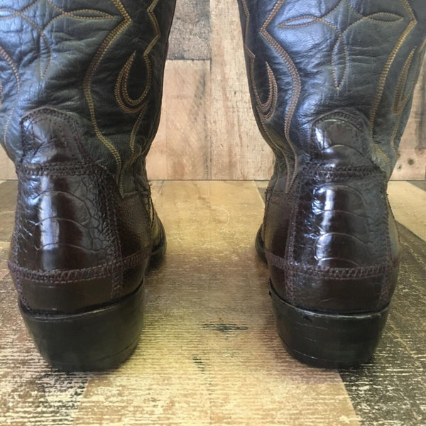 Panhandle Slim Vintage Ostrich Leg Cowboy Boots Womens 9.5 B