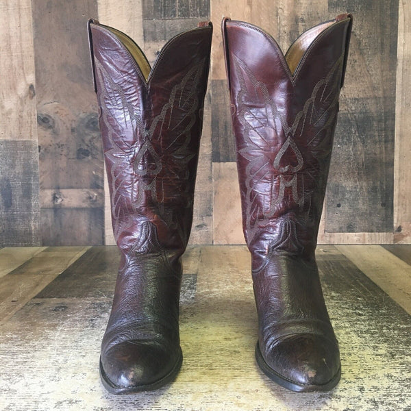 Lucchese P007424 Vintage Smooth Ostrich Cowboy Boots Womens 5.5 C