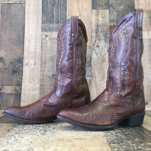 Dan Post 2351 Vintage Teju Lizard Cowboy Boots Mens 10 EW