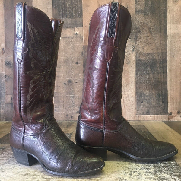 Lucchese P007424 Vintage Smooth Ostrich Cowboy Boots Womens 5.5 C