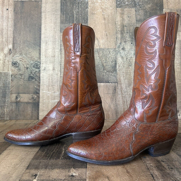 Lucchese L632204 Alligator Cowboy Boots Mens 10 D