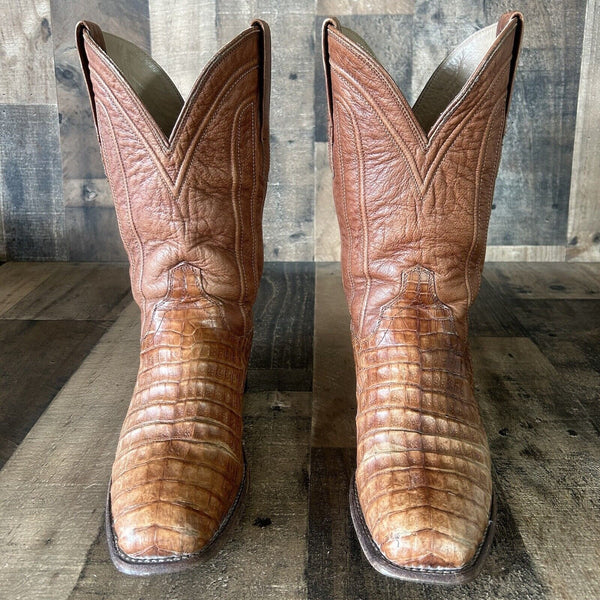 Tecovas Clayton Caiman Square Toe Cowboy Boots Mens 8.5 D