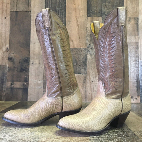 Tony Lama Vintage Gold Label Cowboy Boots Womens 7.5 C