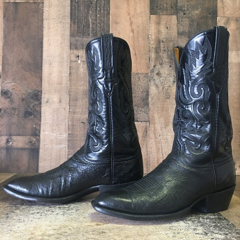 Lucchese Classics Handmade G098914 Smooth Ostrich Cowboy Boots Mens 10.5 D