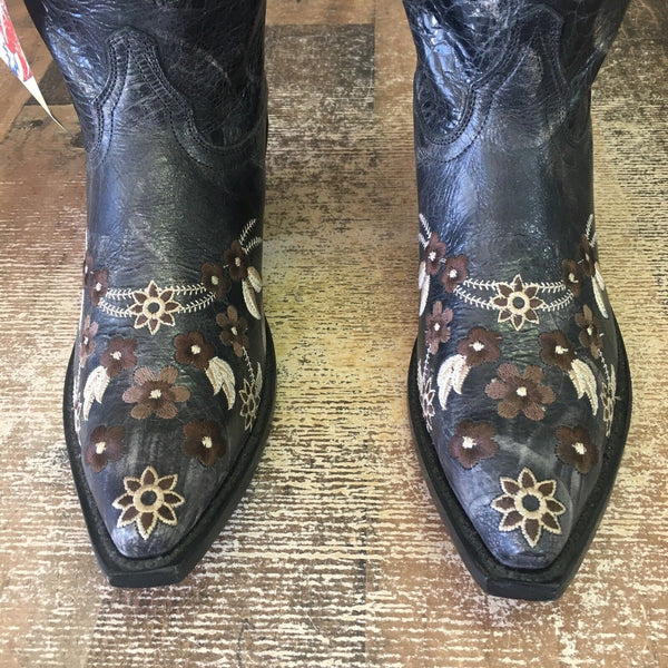 Old Gringo Yippee Kiyay 45434 Flower Floral Cowboy Boots Womens 7 B